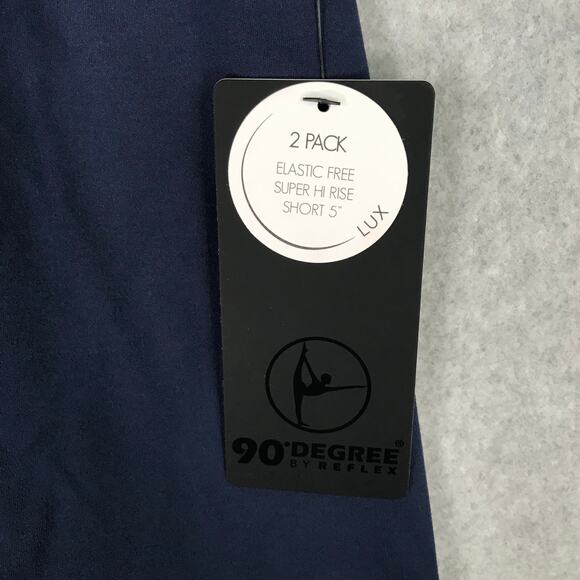 90 Degree Reflex Shorts Womens XS Bike 2 Pack Yoga Active Interlock Brushed 5" - Picture 3 of 10